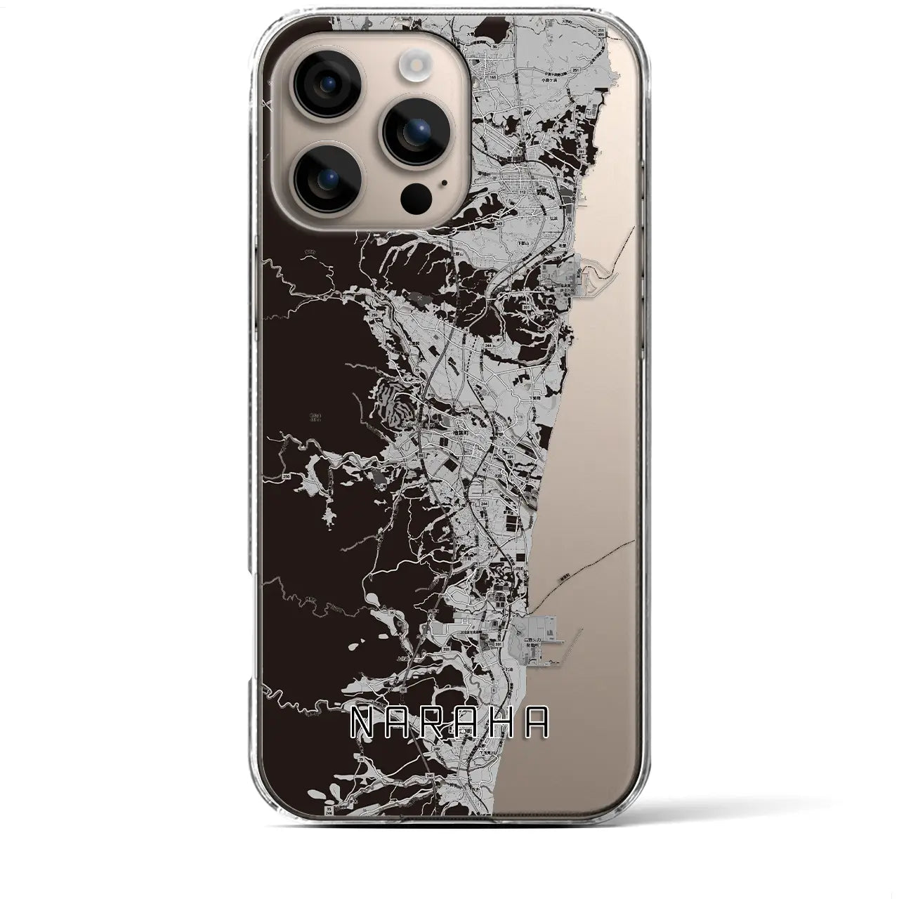 【楢葉(福島県)】地図柄iPhoneケース(クリアタイプ)