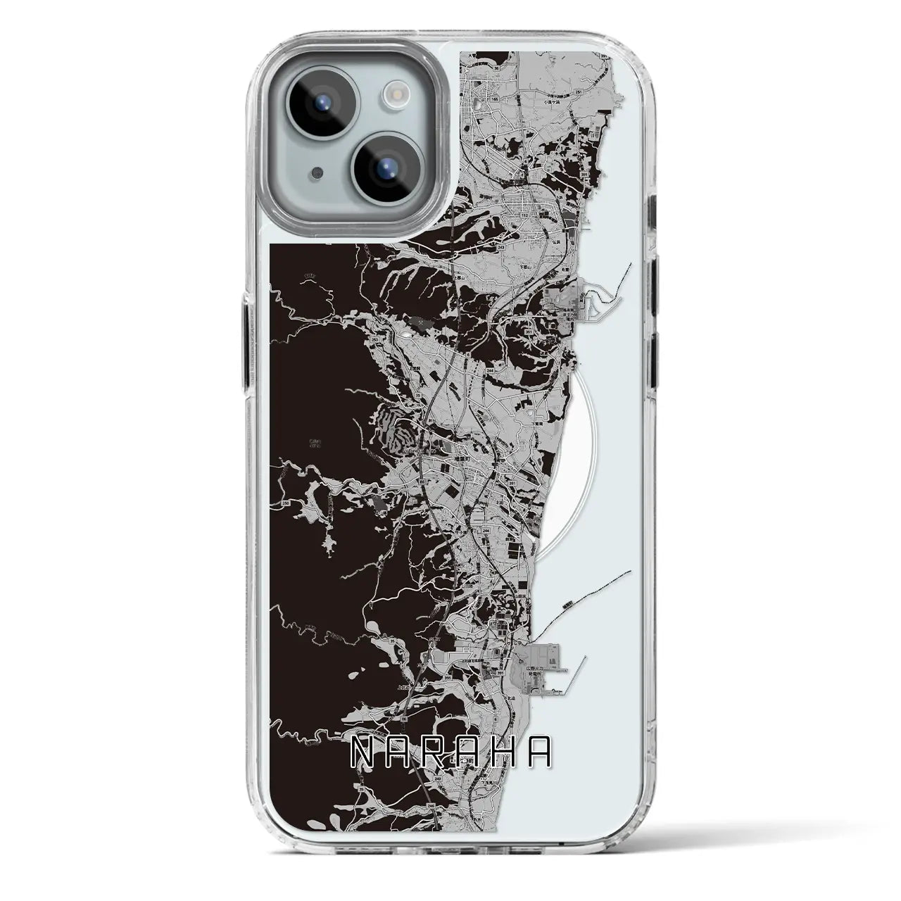 【楢葉(福島県)】地図柄iPhoneケース(MagSafeタイプ)