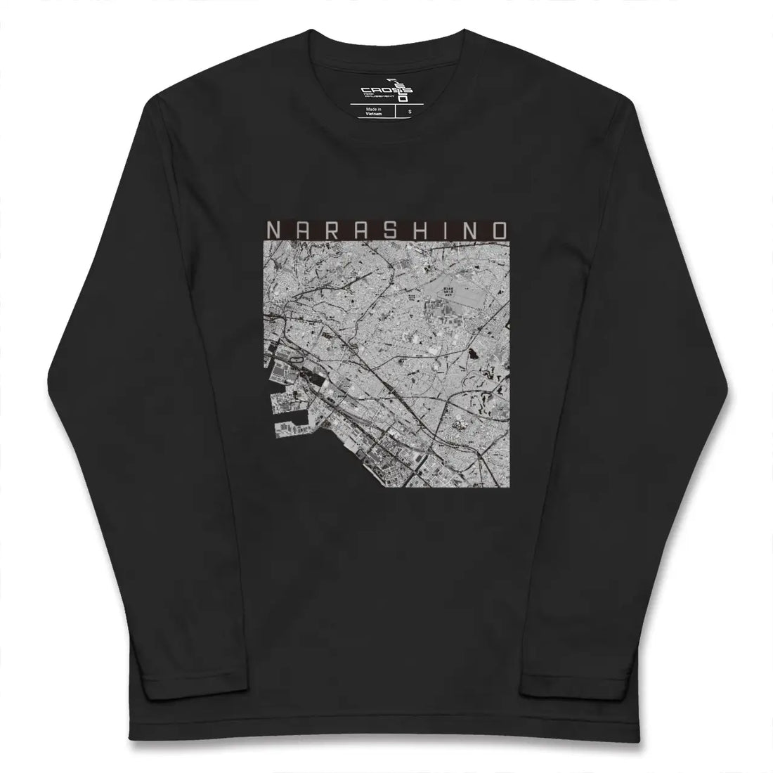 【習志野2(千葉県)】地図柄ロングスリーブTシャツ