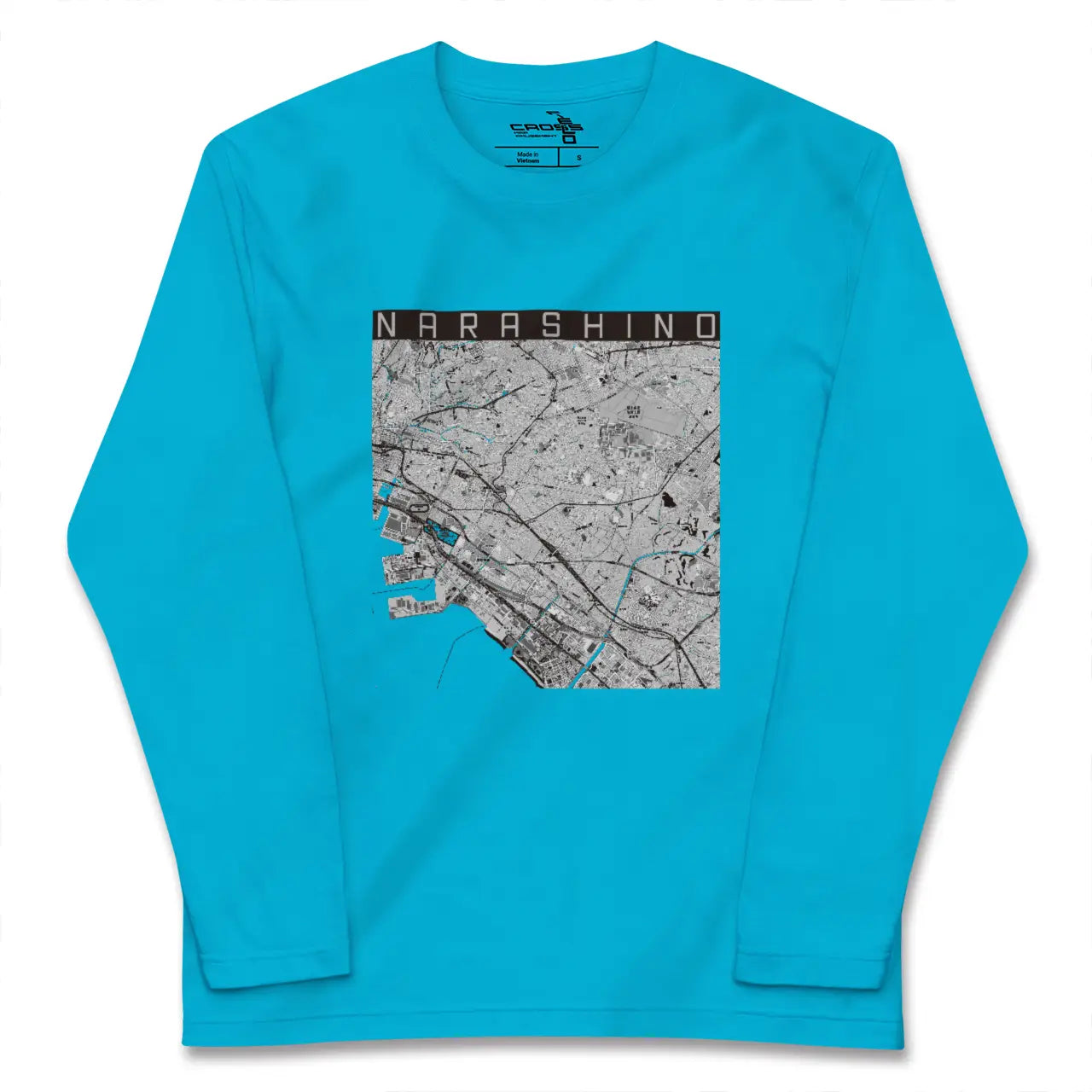 【習志野2(千葉県)】地図柄ロングスリーブTシャツ