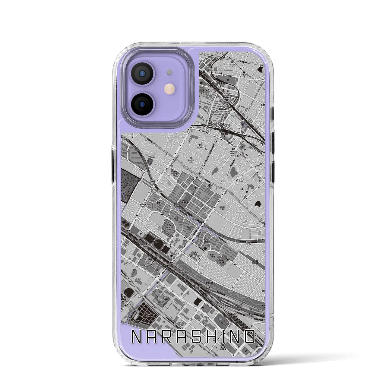 【習志野(千葉県)】地図柄iPhoneケース(MagSafeタイプ)
