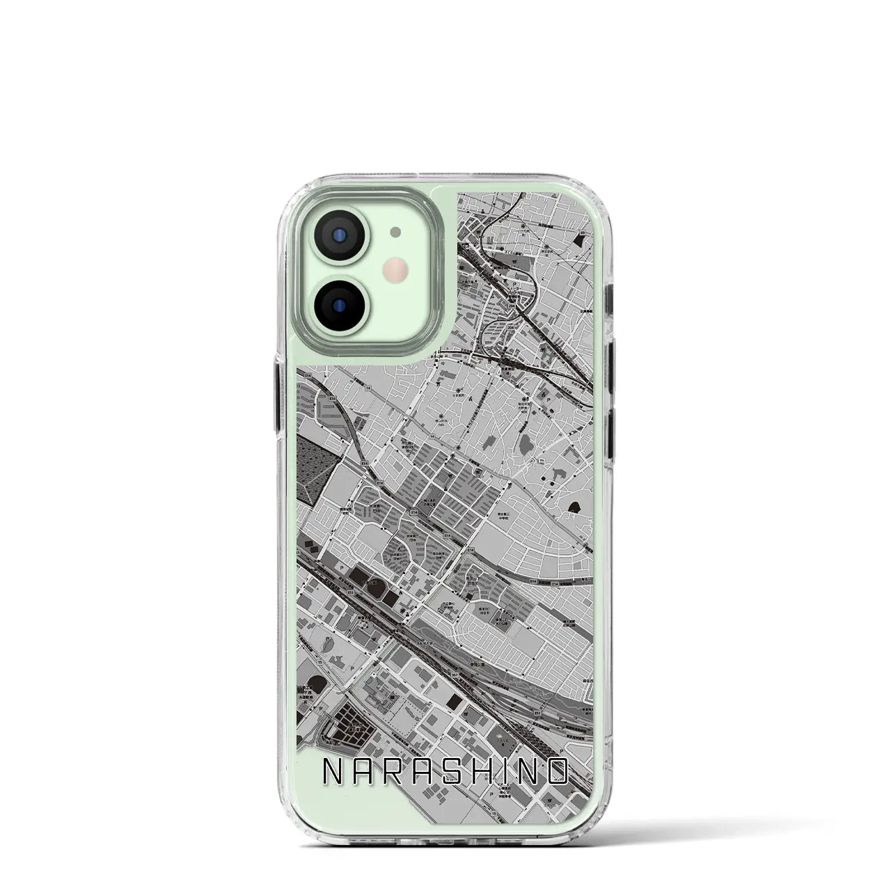 【習志野(千葉県)】地図柄iPhoneケース(MagSafeタイプ)