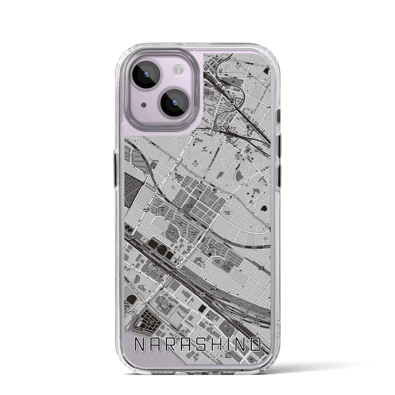 【習志野(千葉県)】地図柄iPhoneケース(MagSafeタイプ)