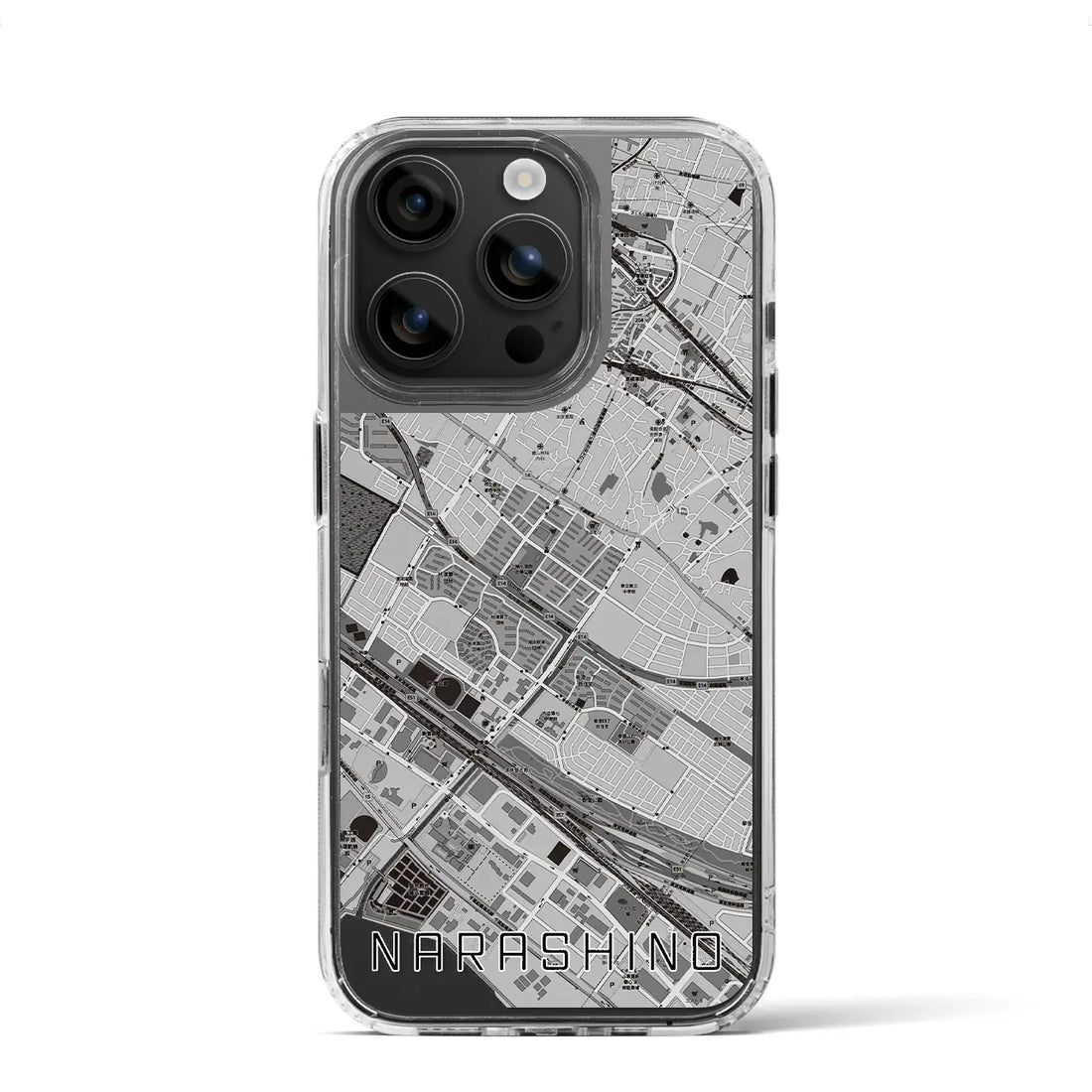 【習志野(千葉県)】地図柄iPhoneケース(MagSafeタイプ)