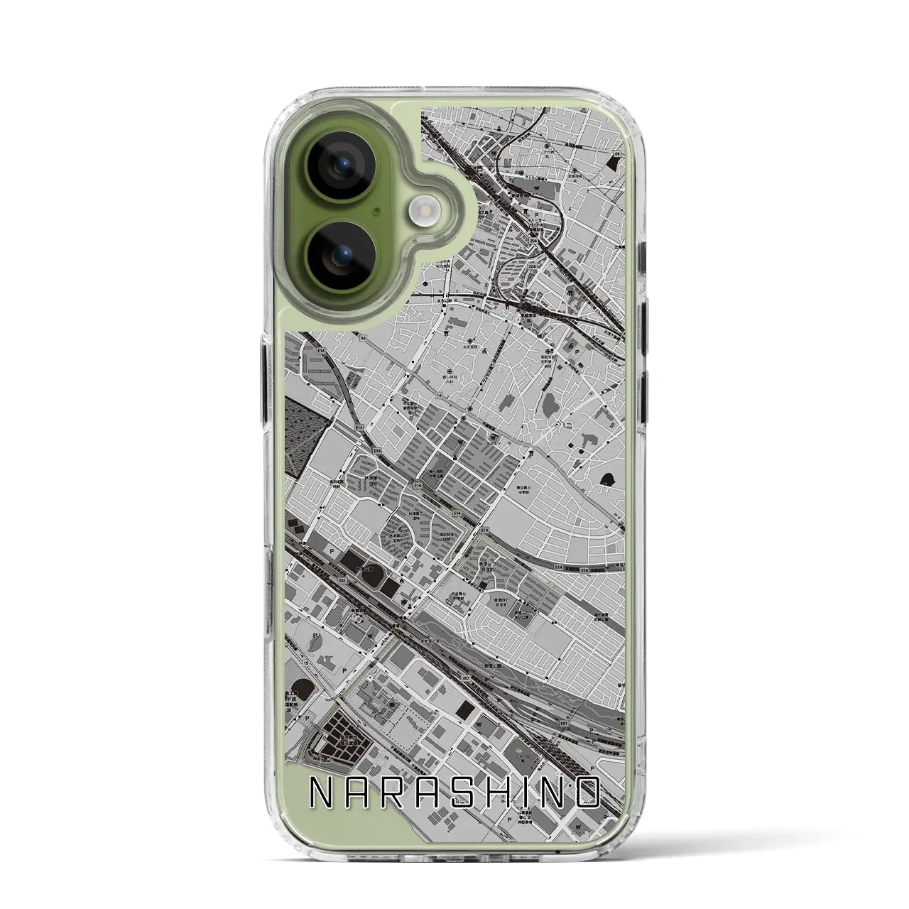 【習志野(千葉県)】地図柄iPhoneケース(MagSafeタイプ)