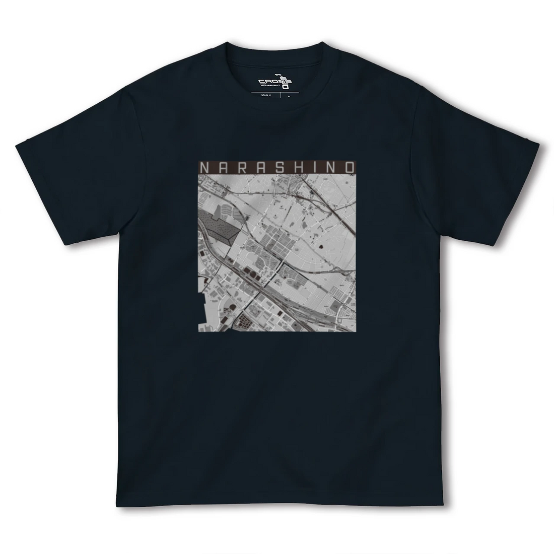 【習志野(千葉県)】地図柄ヘビーウェイトTシャツ