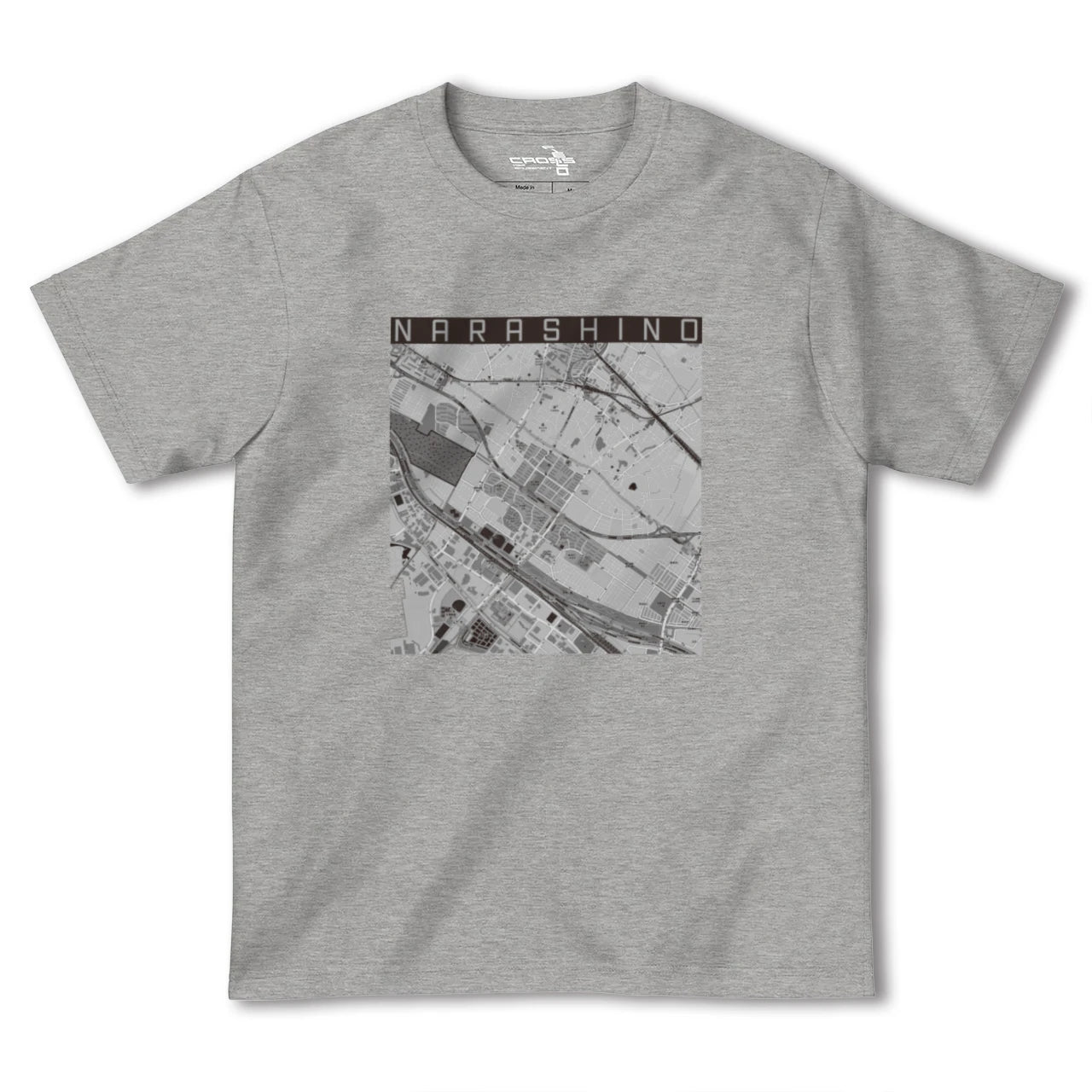 【習志野(千葉県)】地図柄ヘビーウェイトTシャツ