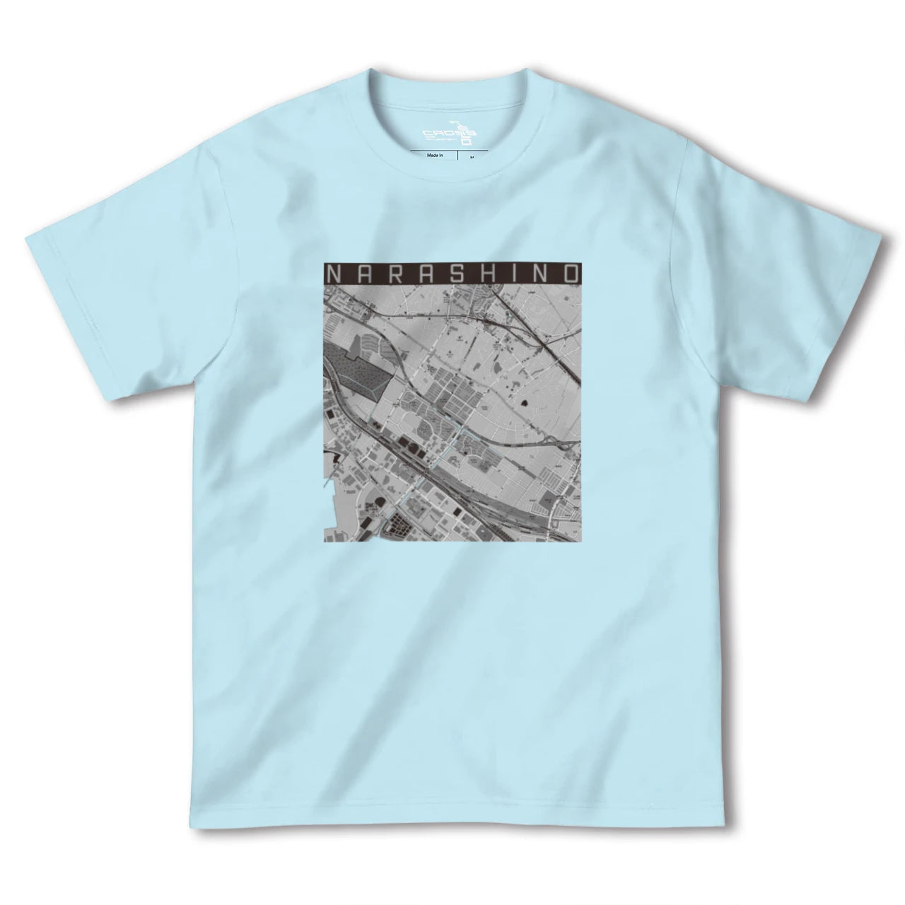 【習志野(千葉県)】地図柄ヘビーウェイトTシャツ