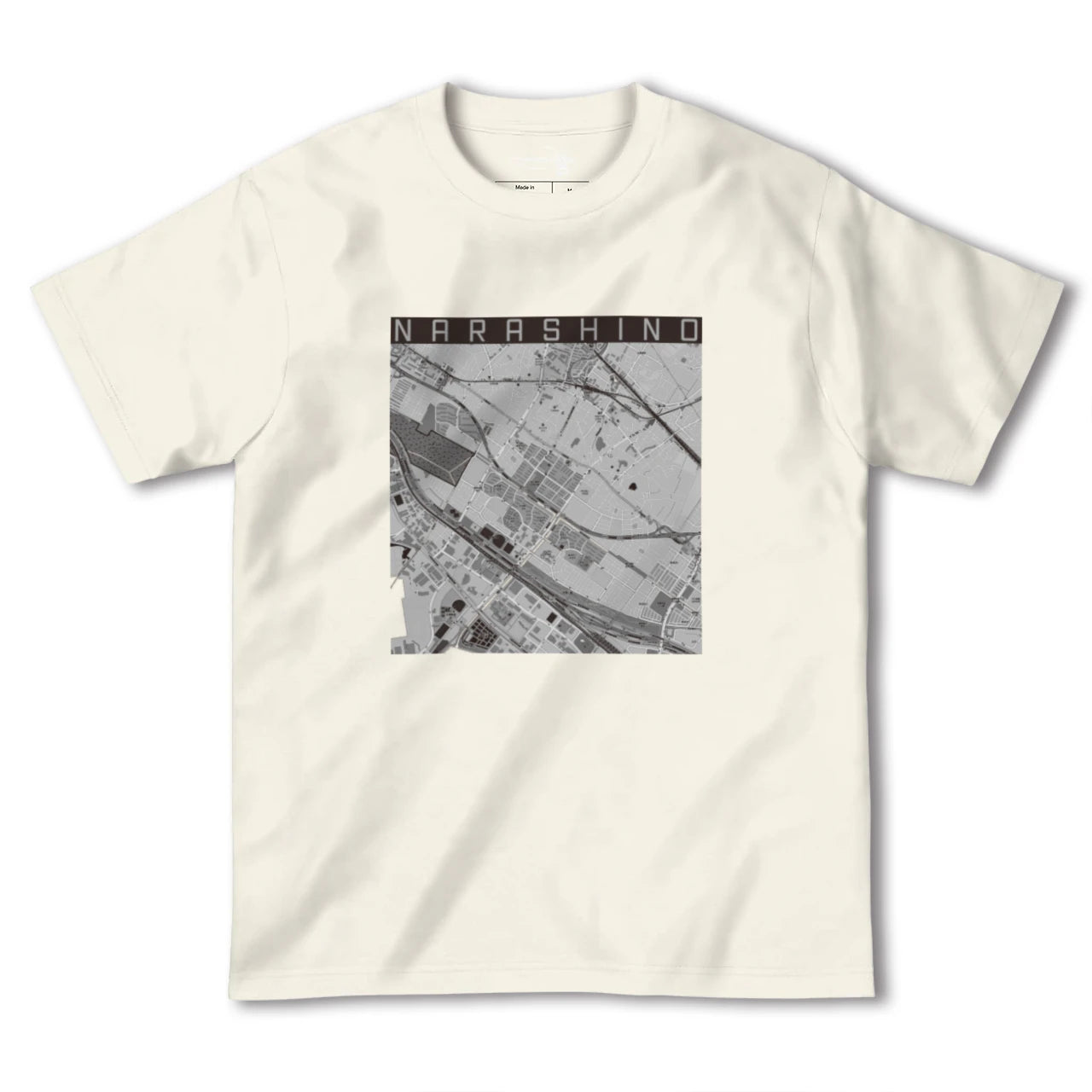 【習志野(千葉県)】地図柄ヘビーウェイトTシャツ