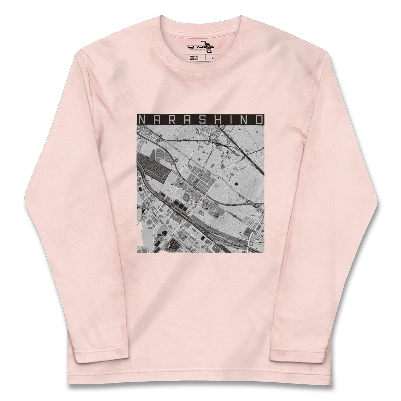【習志野(千葉県)】地図柄ロングスリーブTシャツ