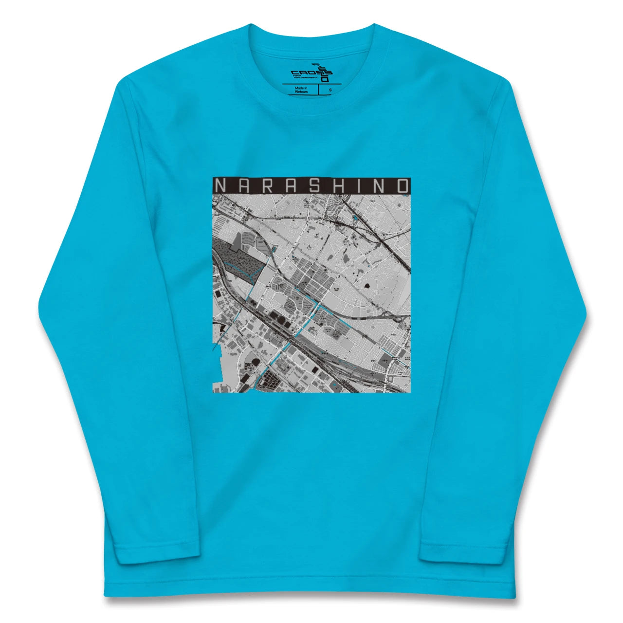 【習志野(千葉県)】地図柄ロングスリーブTシャツ