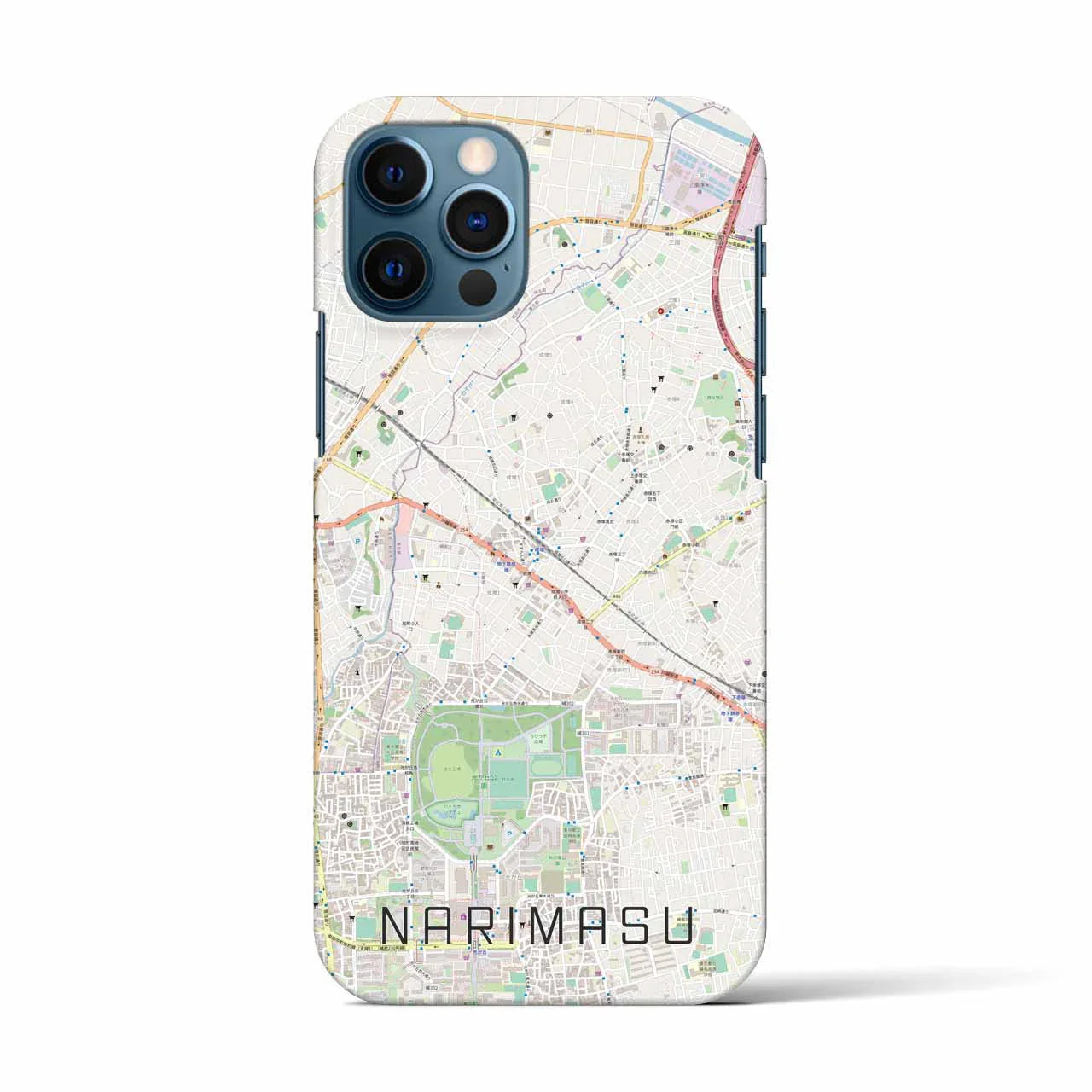 【成増(東京都)】地図柄iPhoneケース(バックカバータイプ)