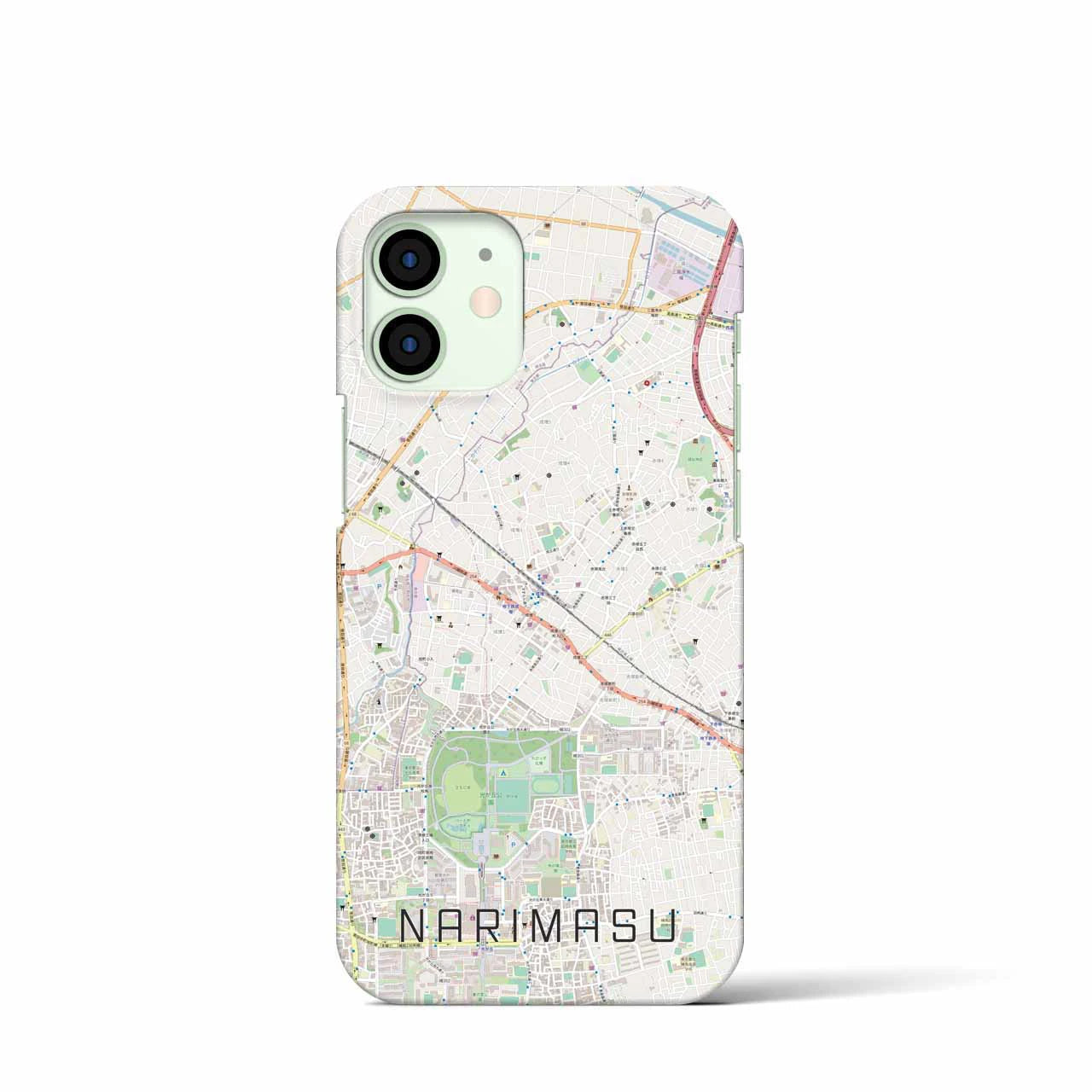 【成増(東京都)】地図柄iPhoneケース(バックカバータイプ)
