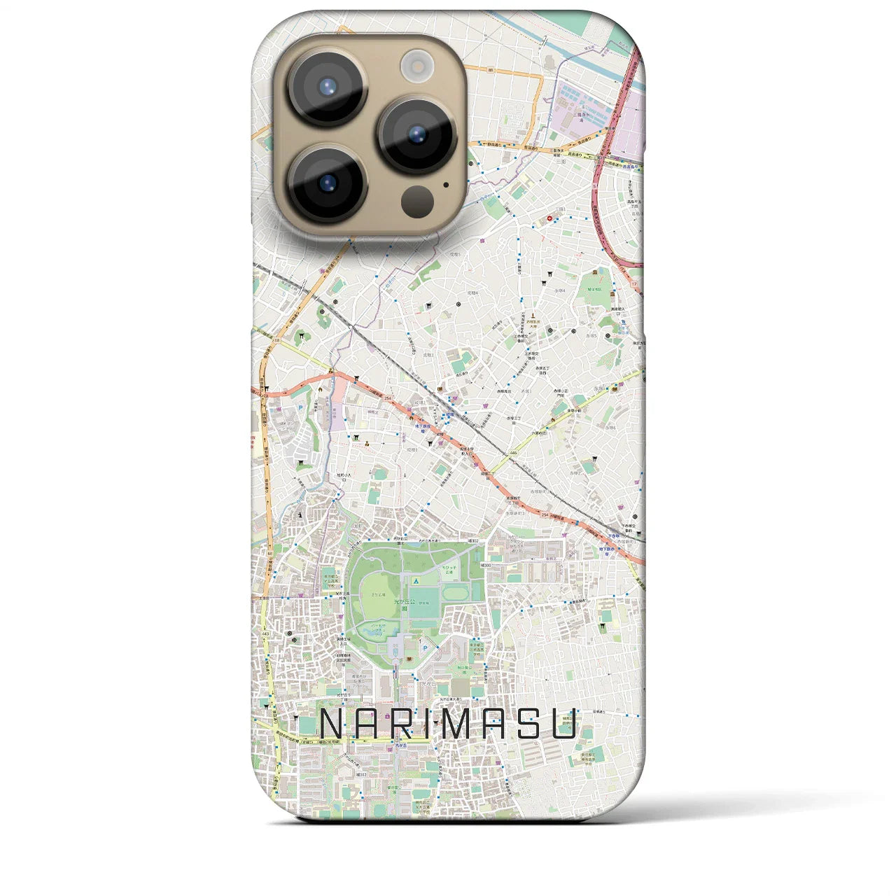 【成増(東京都)】地図柄iPhoneケース(バックカバータイプ)