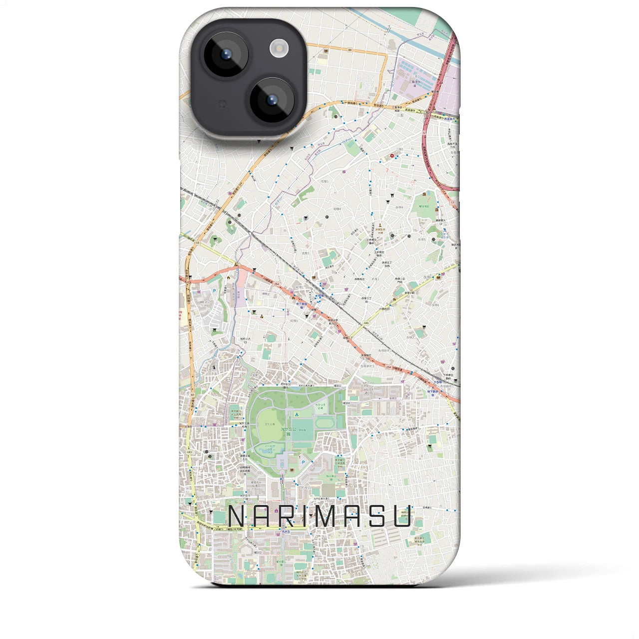 【成増(東京都)】地図柄iPhoneケース(バックカバータイプ)