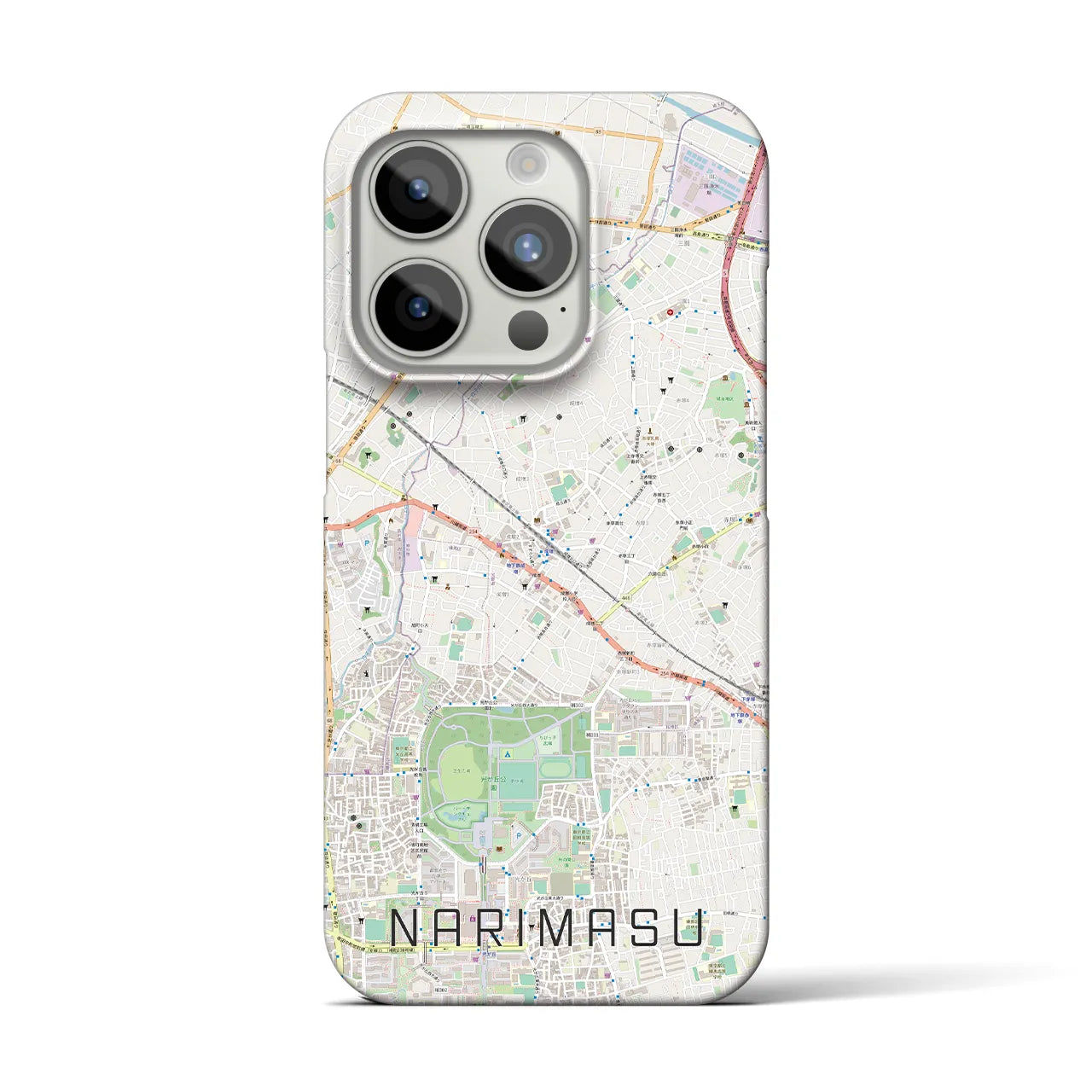 【成増(東京都)】地図柄iPhoneケース(バックカバータイプ)