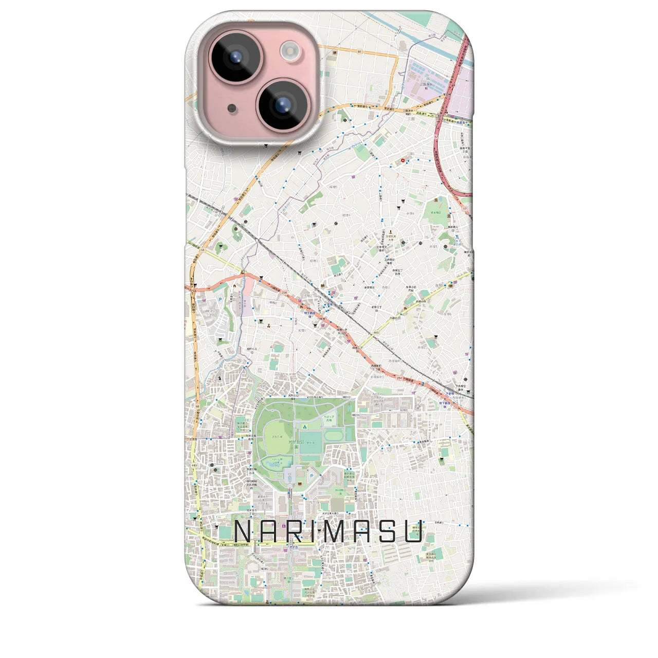 【成増(東京都)】地図柄iPhoneケース(バックカバータイプ)