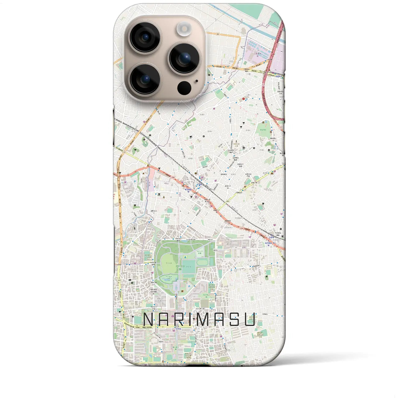 【成増(東京都)】地図柄iPhoneケース(バックカバータイプ)