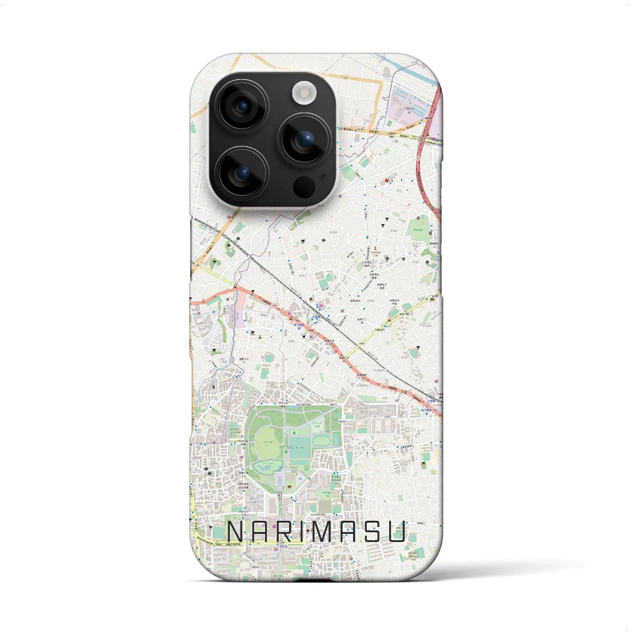 【成増(東京都)】地図柄iPhoneケース(バックカバータイプ)