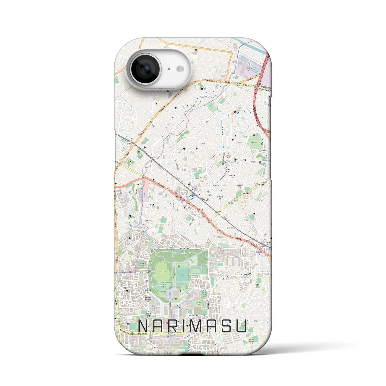 【成増(東京都)】地図柄iPhoneケース(バックカバータイプ)