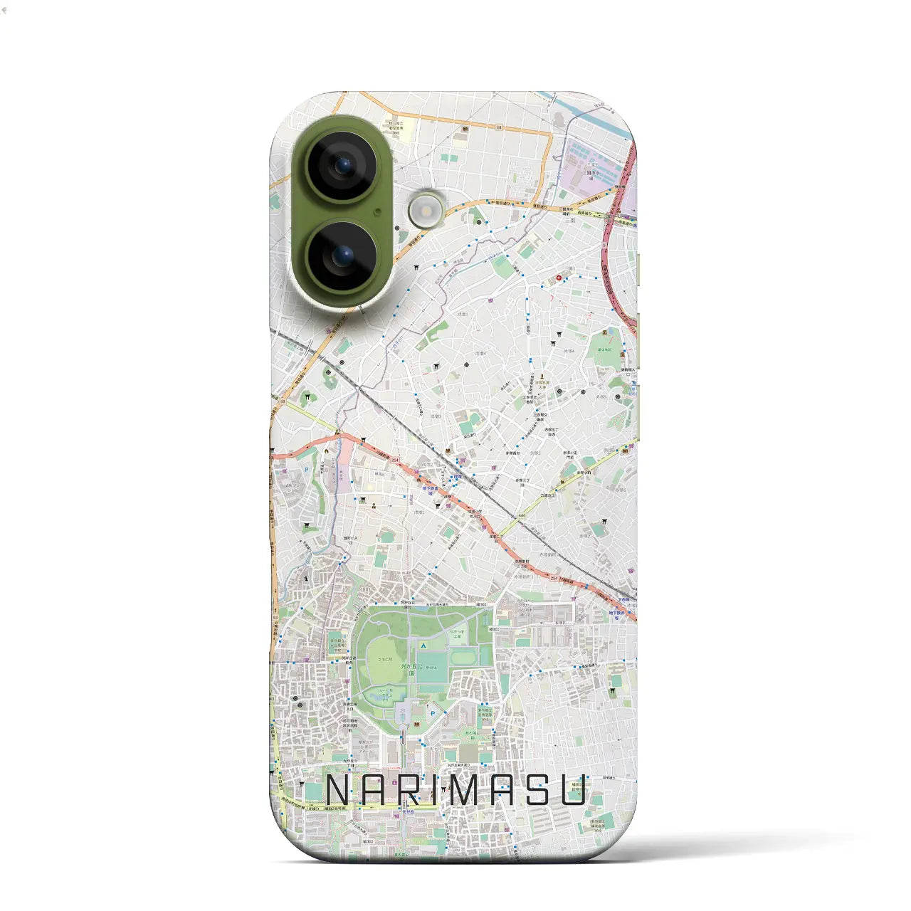 【成増(東京都)】地図柄iPhoneケース(バックカバータイプ)