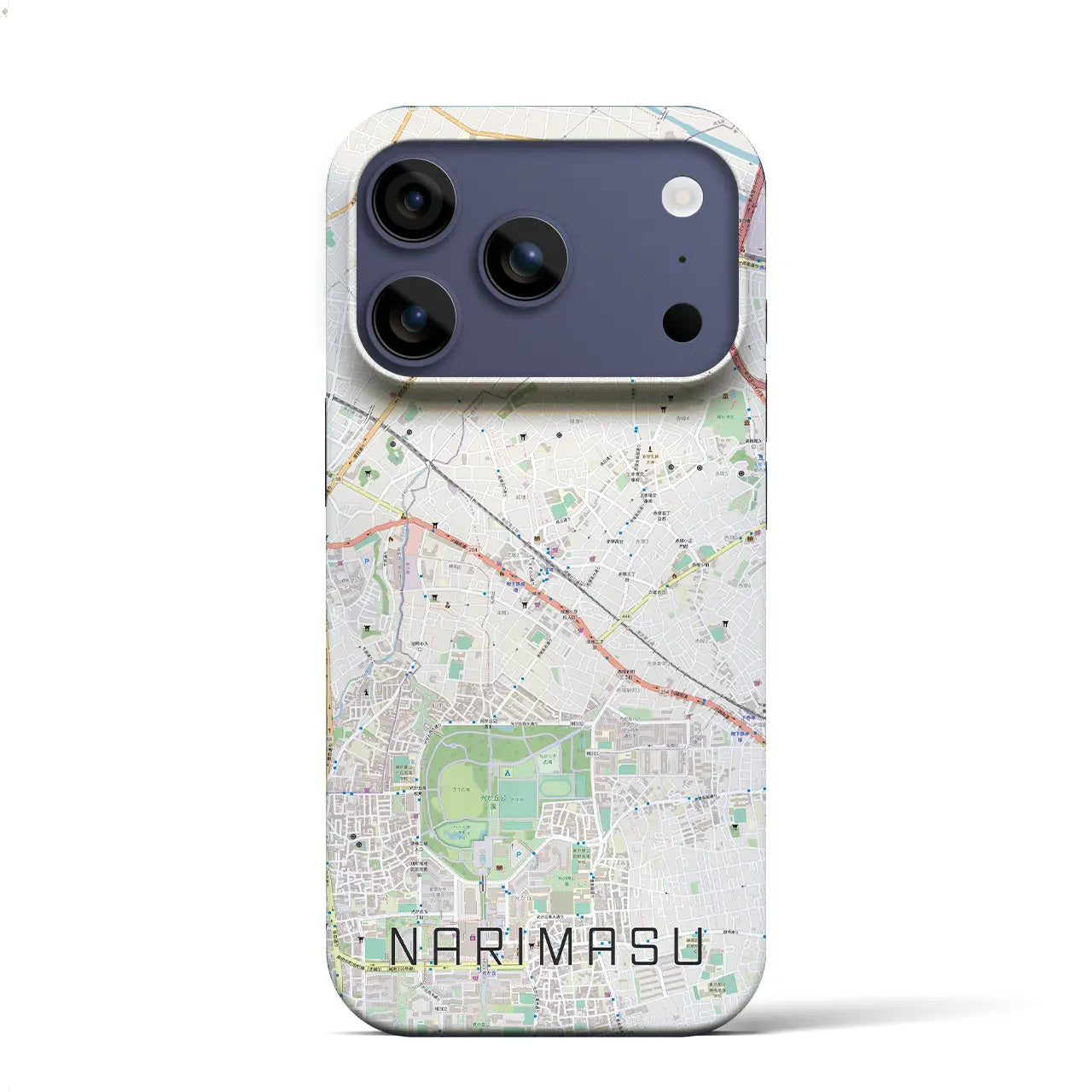 【成増(東京都)】地図柄iPhoneケース(バックカバータイプ)ナチュラル・iPhone 17 Pro Max 用