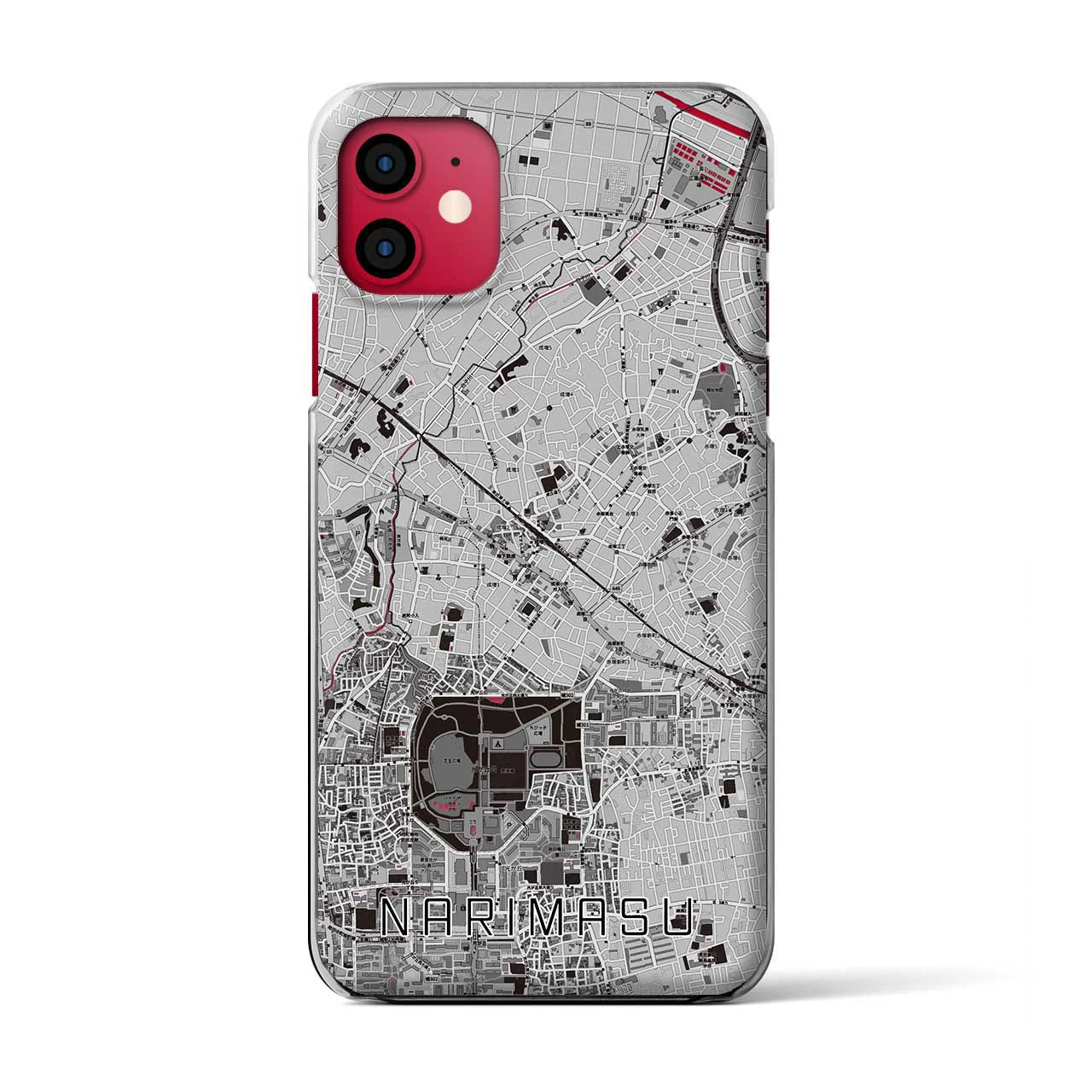 【成増(東京都)】地図柄iPhoneケース(クリアタイプ)