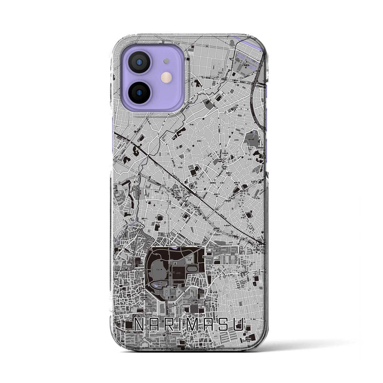 【成増(東京都)】地図柄iPhoneケース(クリアタイプ)