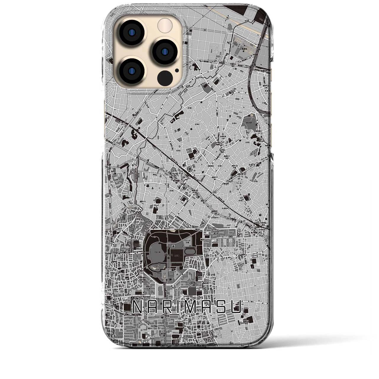 【成増(東京都)】地図柄iPhoneケース(クリアタイプ)