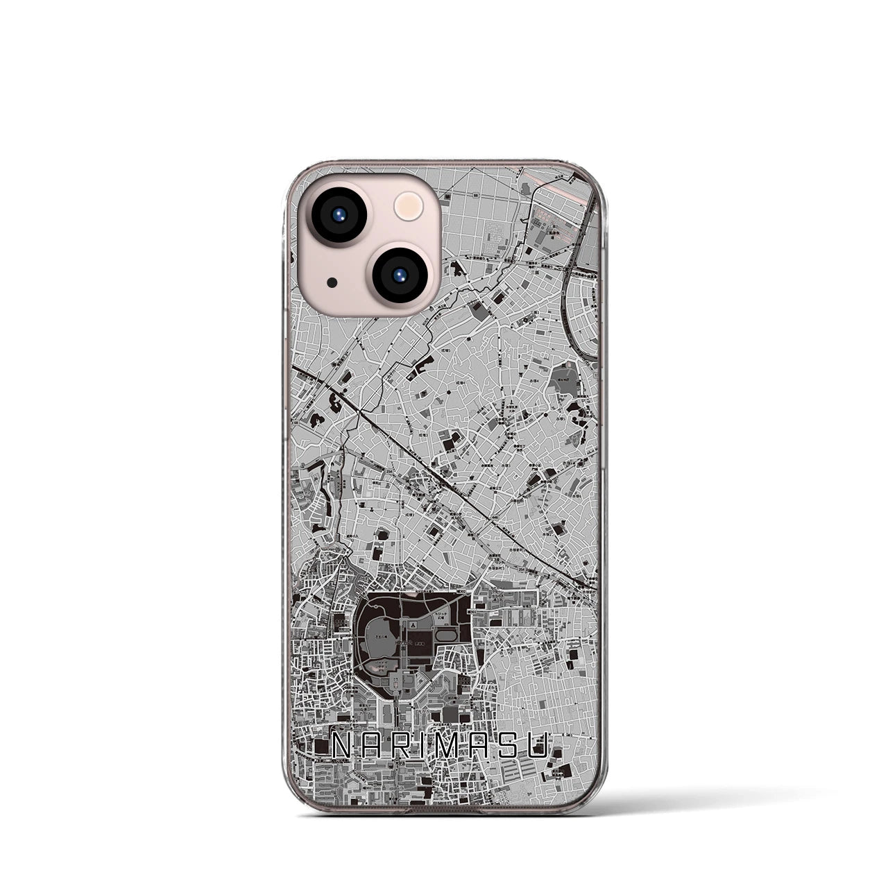 【成増(東京都)】地図柄iPhoneケース(クリアタイプ)