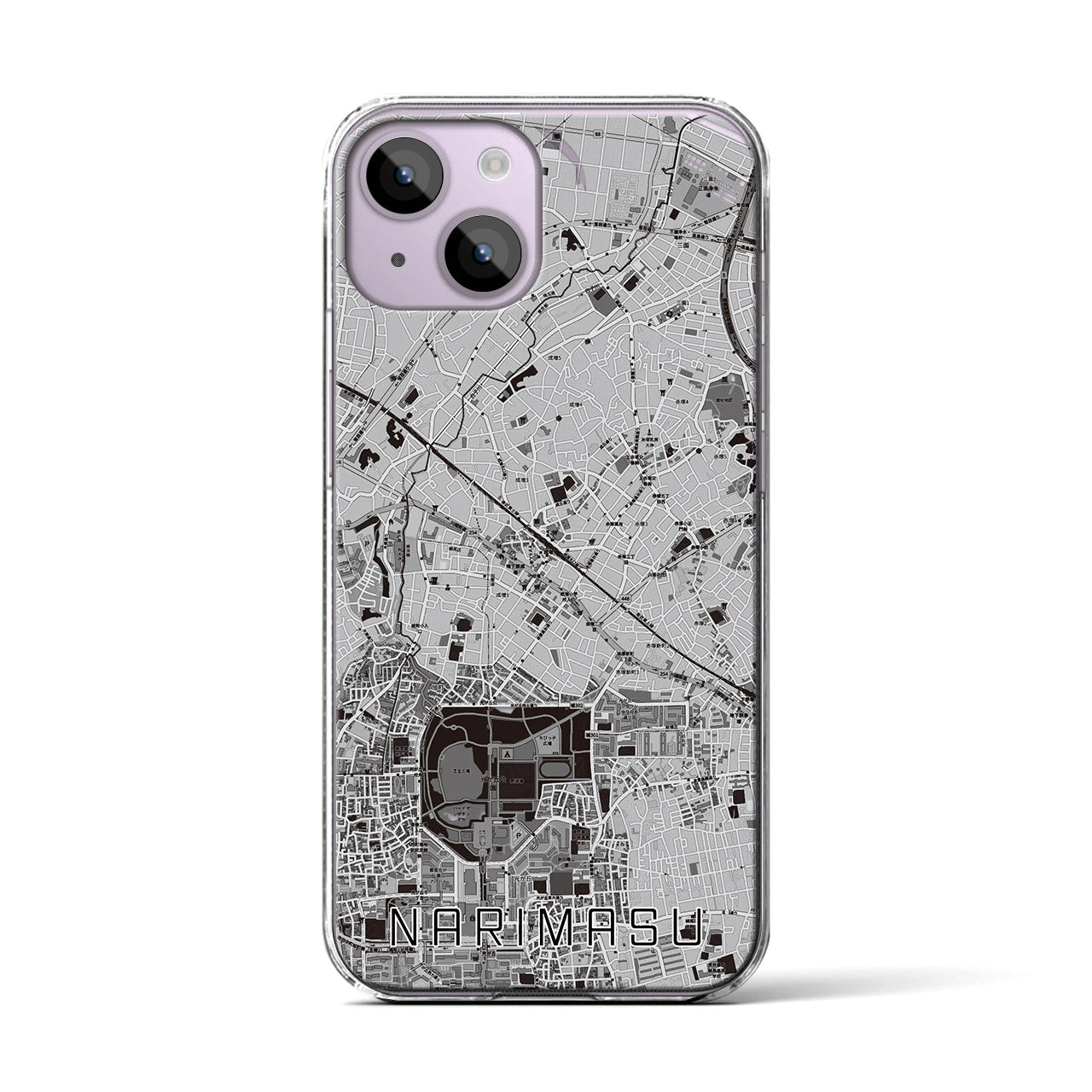 【成増(東京都)】地図柄iPhoneケース(クリアタイプ)