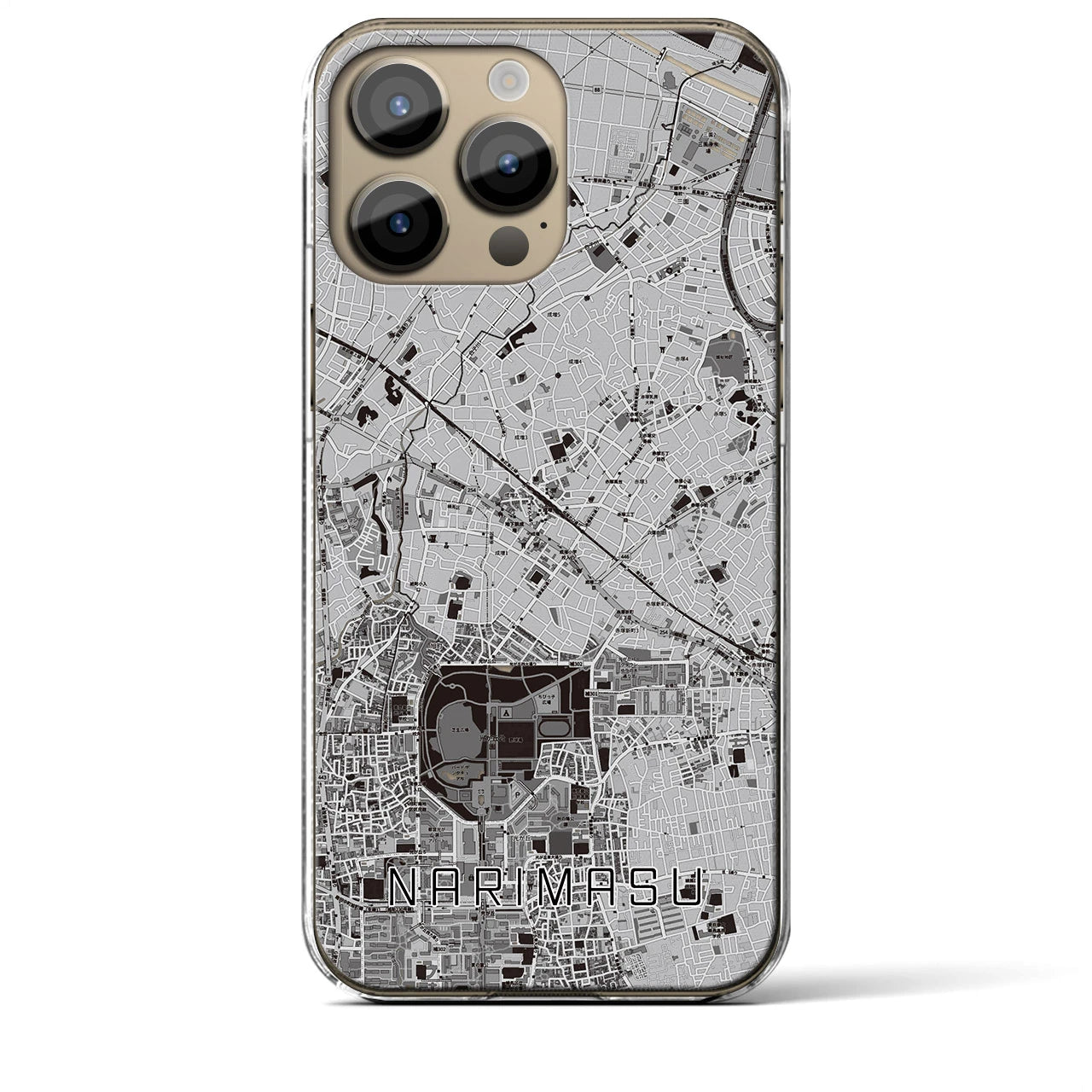 【成増(東京都)】地図柄iPhoneケース(クリアタイプ)