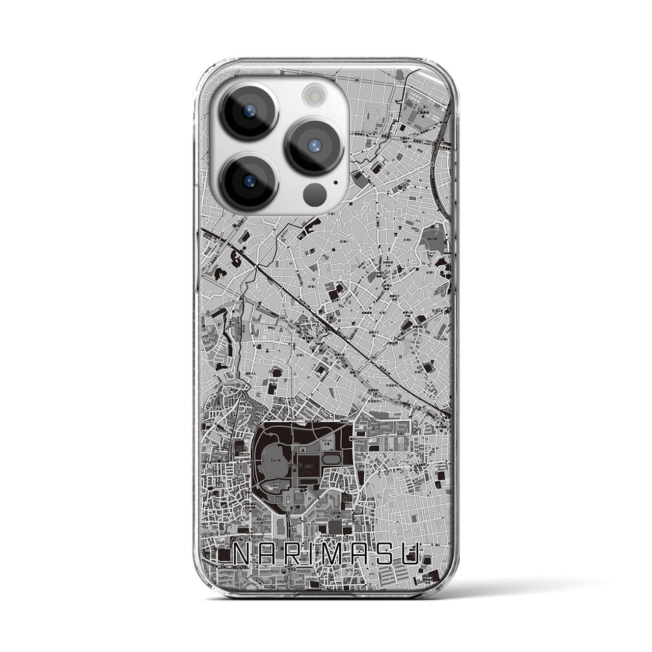 【成増(東京都)】地図柄iPhoneケース(クリアタイプ)
