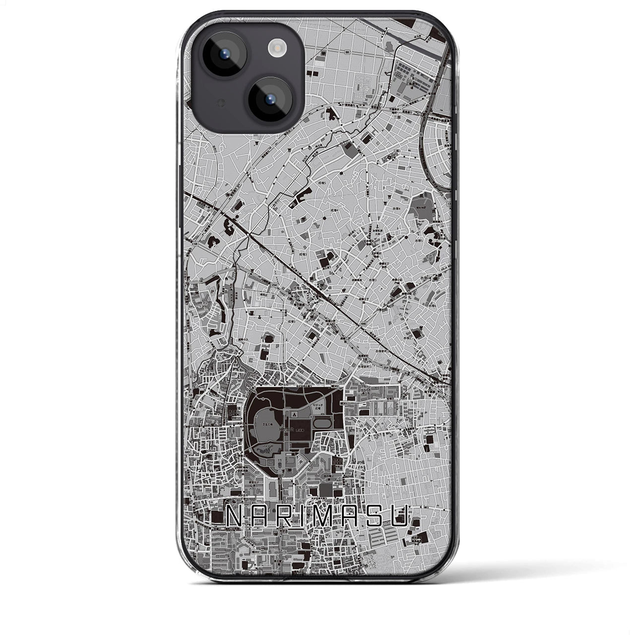 【成増(東京都)】地図柄iPhoneケース(クリアタイプ)