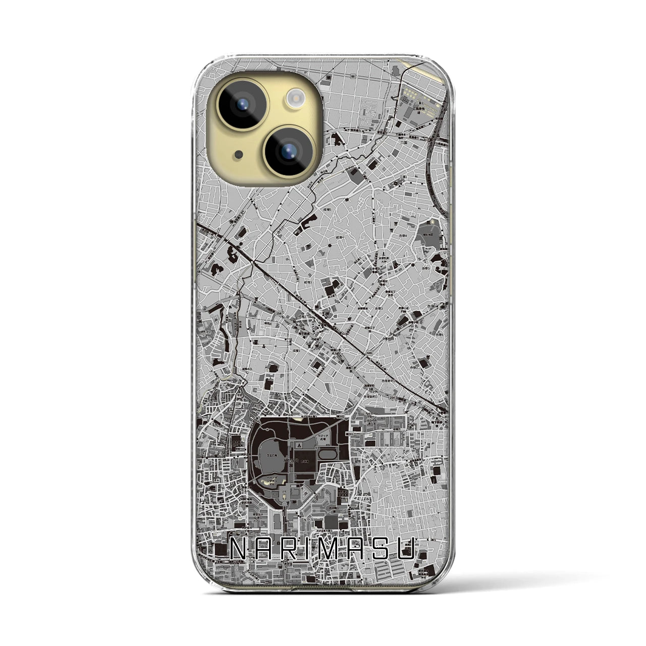 【成増(東京都)】地図柄iPhoneケース(クリアタイプ)