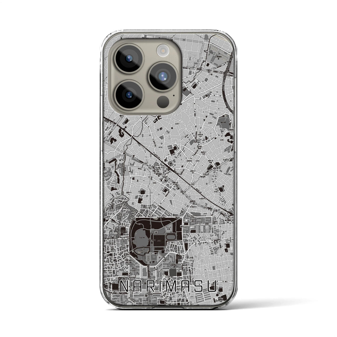 【成増(東京都)】地図柄iPhoneケース(クリアタイプ)