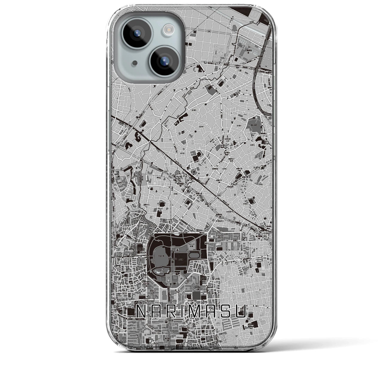 【成増(東京都)】地図柄iPhoneケース(クリアタイプ)