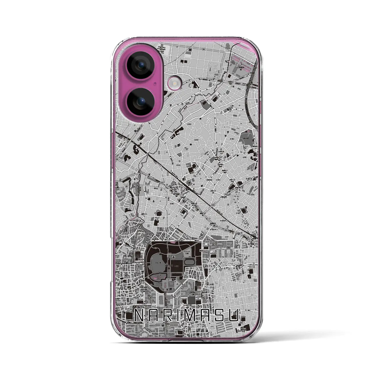 【成増(東京都)】地図柄iPhoneケース(クリアタイプ)