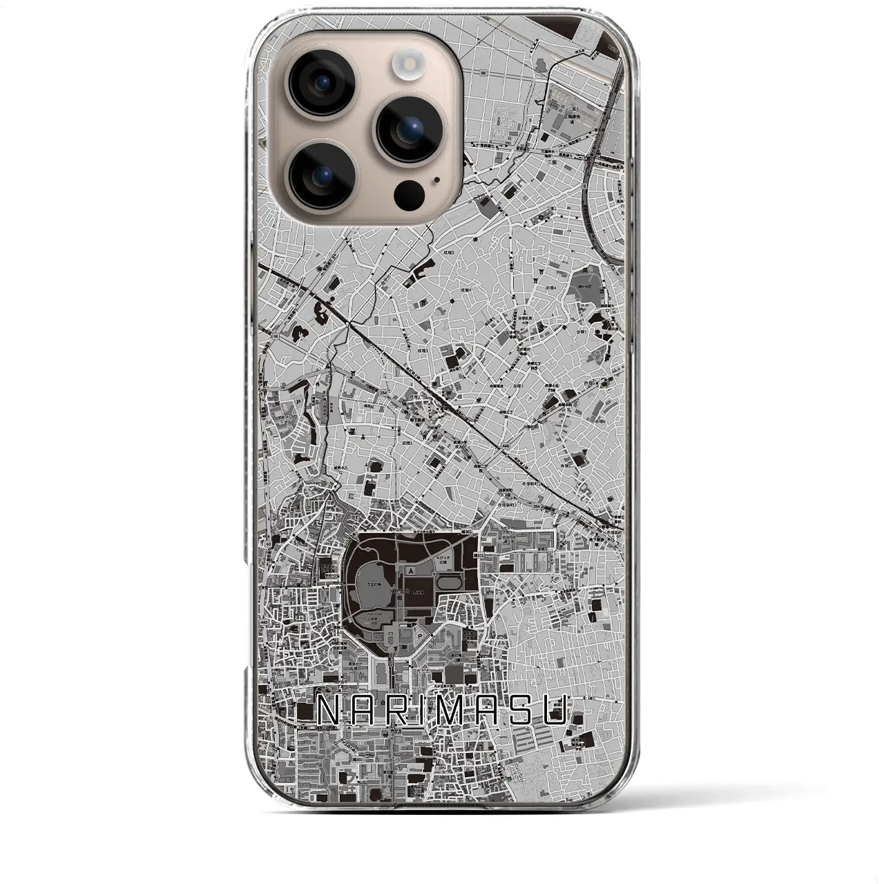 【成増(東京都)】地図柄iPhoneケース(クリアタイプ)