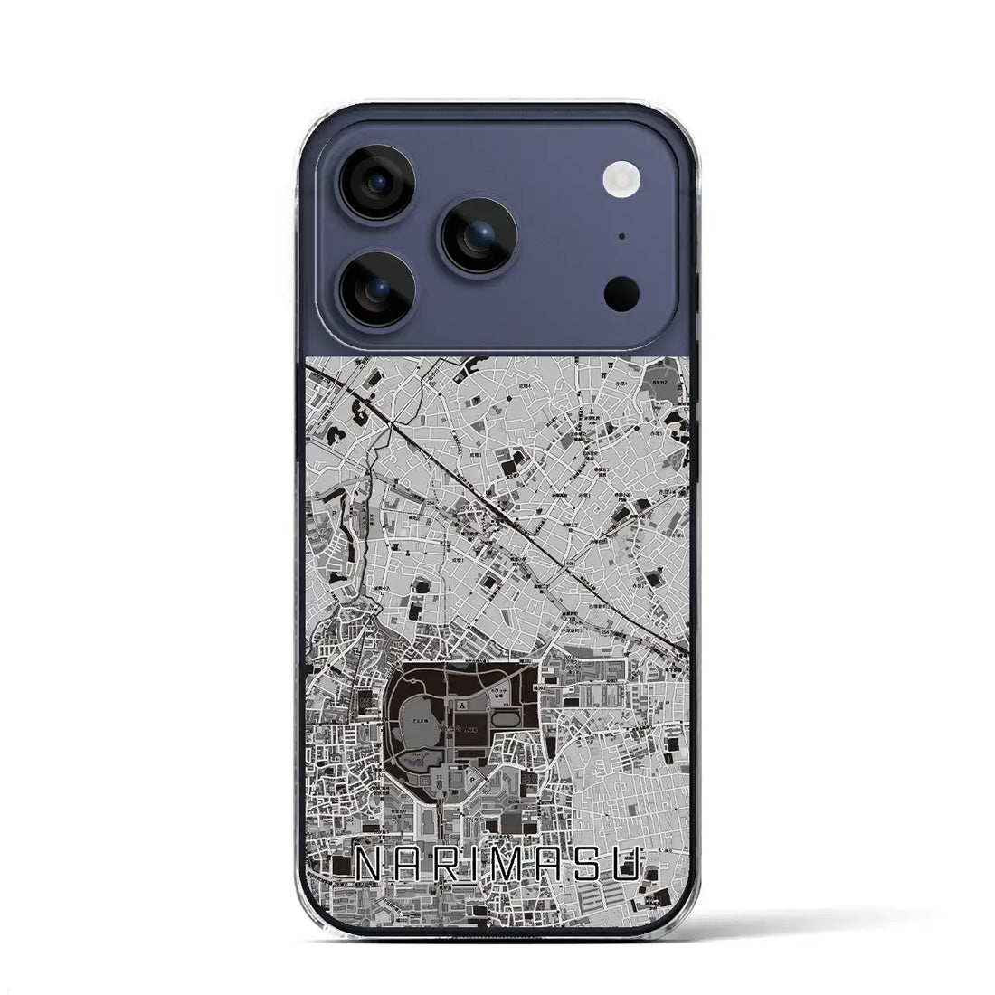 【成増(東京都)】地図柄iPhoneケース(クリアタイプ)