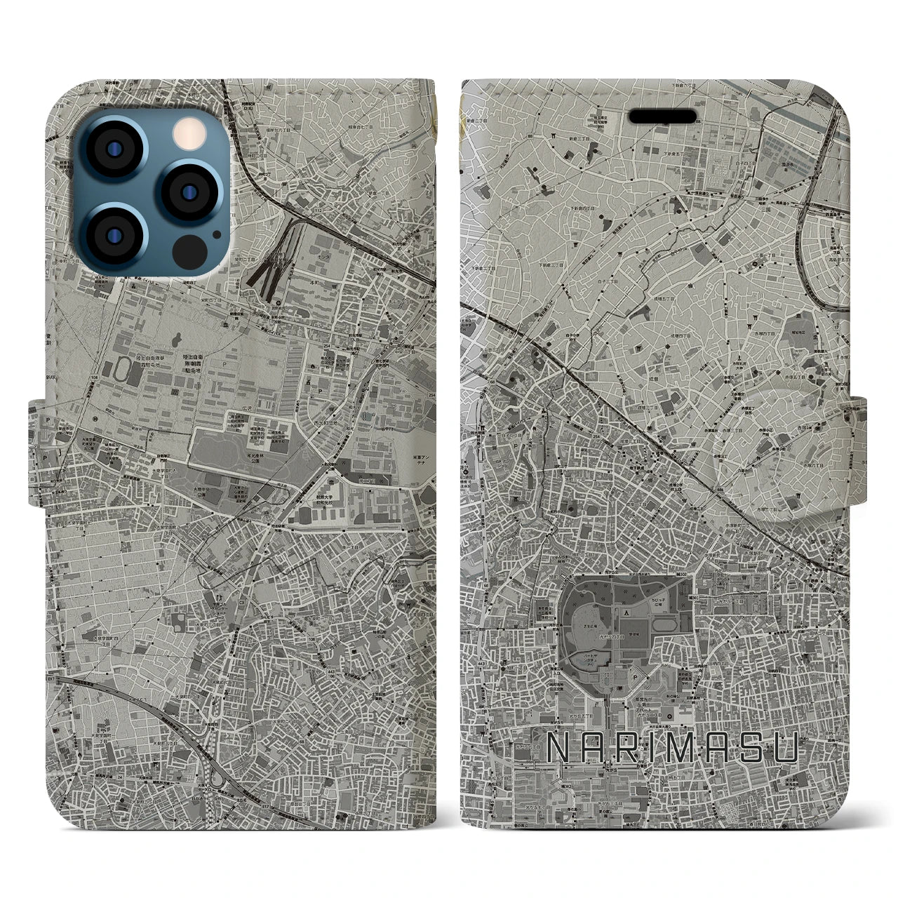 【成増(東京都)】地図柄iPhoneケース(手帳タイプ)