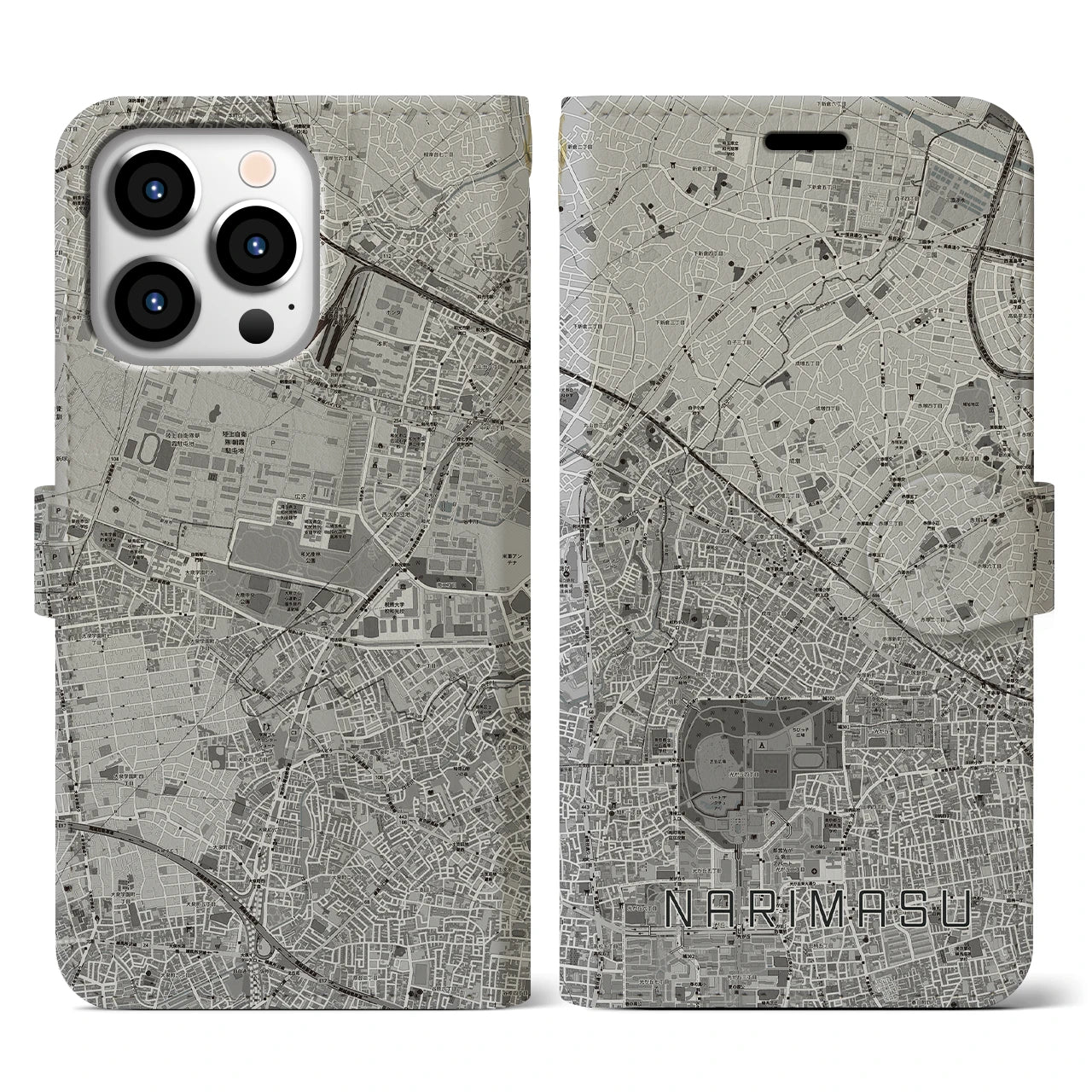 【成増(東京都)】地図柄iPhoneケース(手帳タイプ)