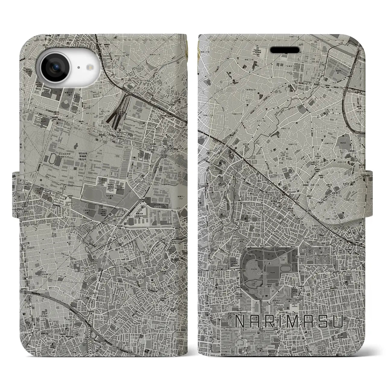 【成増(東京都)】地図柄iPhoneケース(手帳タイプ)