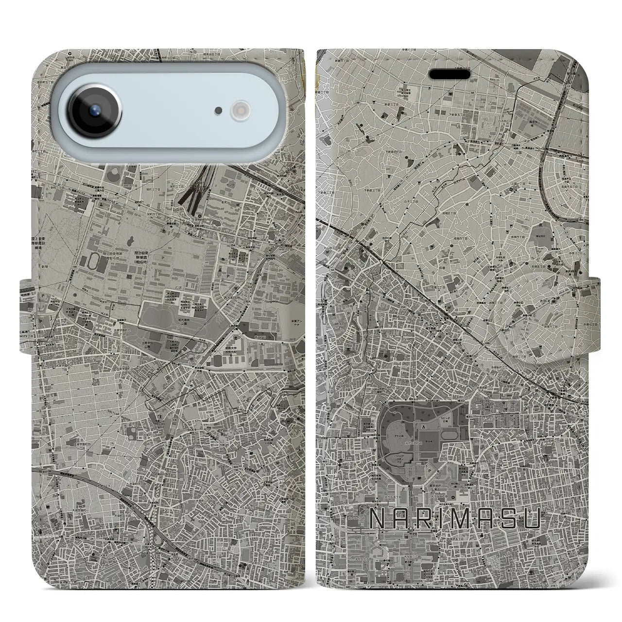 【成増(東京都)】地図柄iPhoneケース(手帳タイプ)