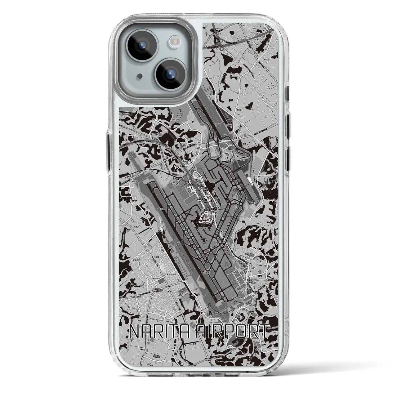 【成田空港(千葉県)】地図柄iPhoneケース(MagSafeタイプ)