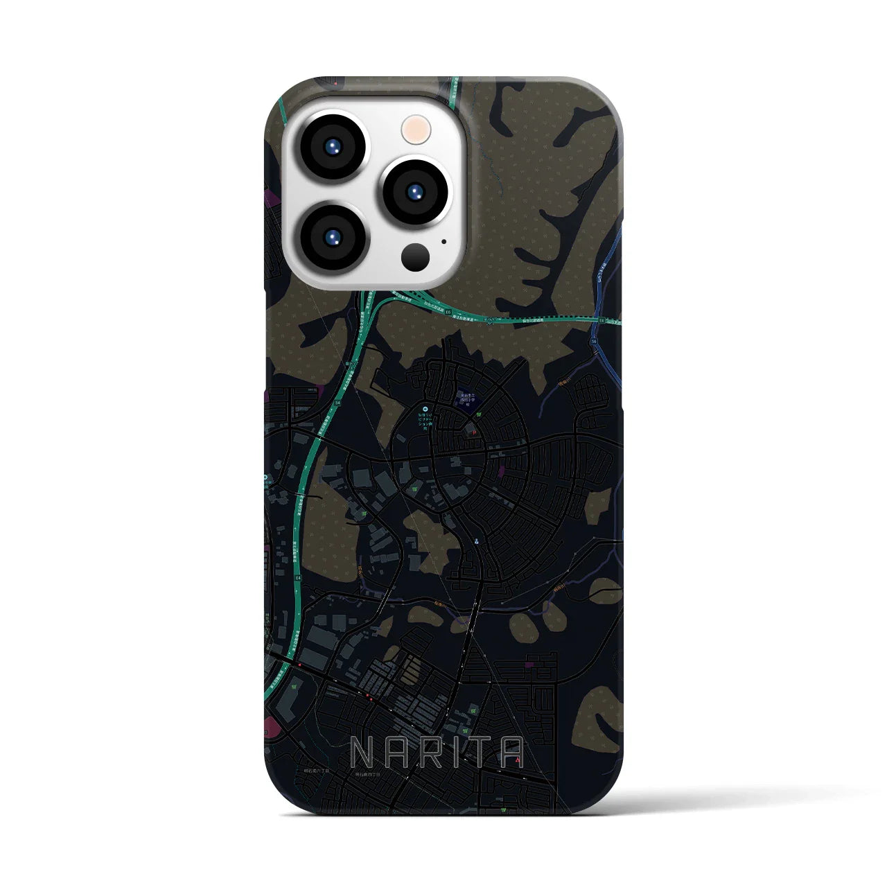 【成田(宮城県)】地図柄iPhoneケース(バックカバータイプ)