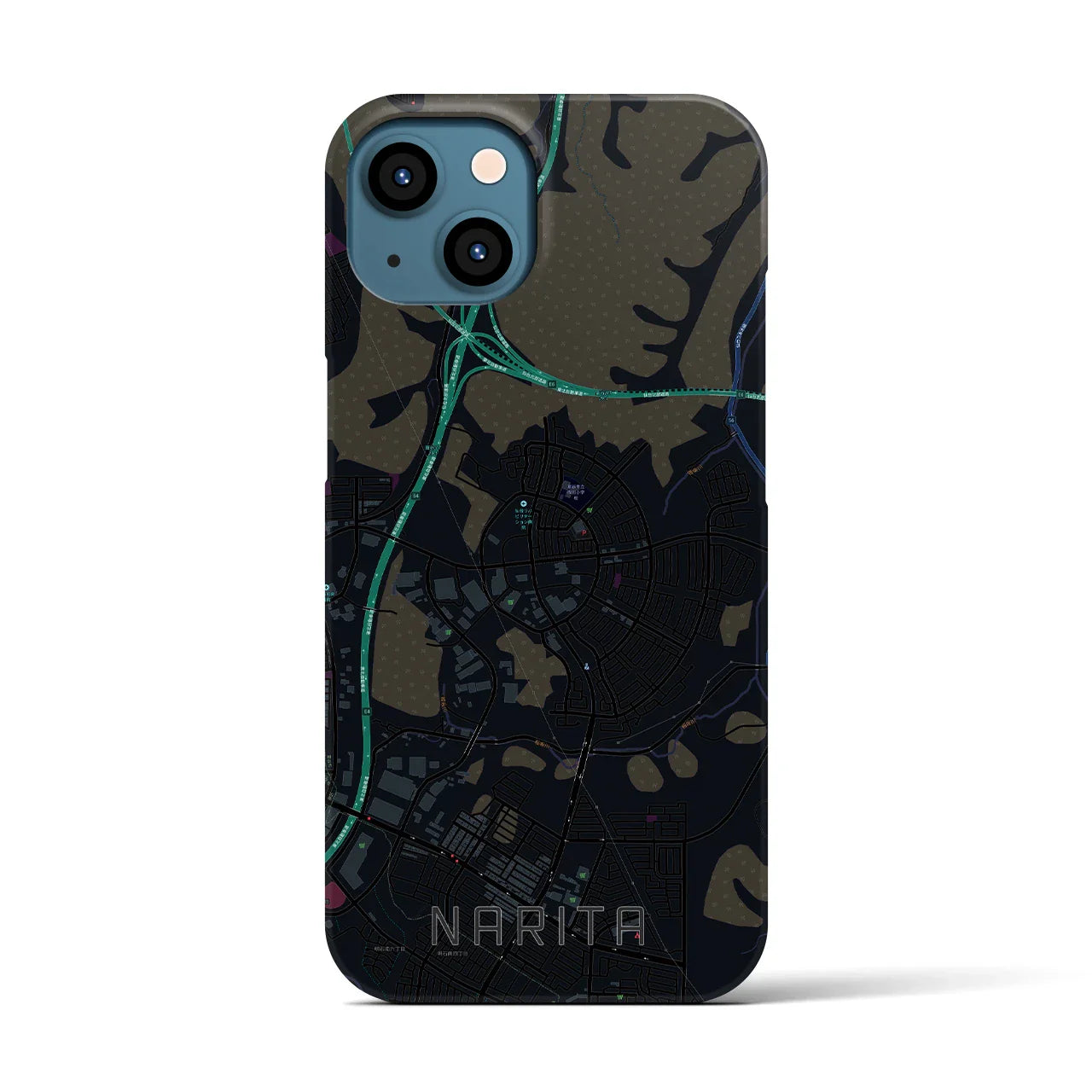 【成田(宮城県)】地図柄iPhoneケース(バックカバータイプ)