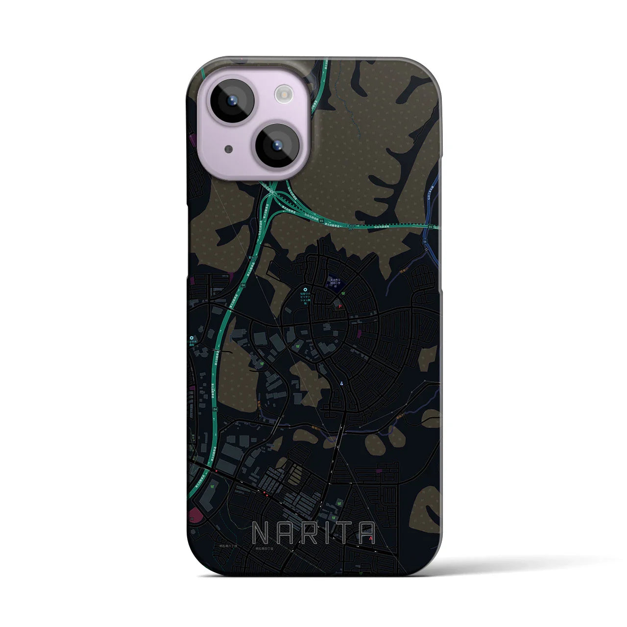 【成田(宮城県)】地図柄iPhoneケース(バックカバータイプ)
