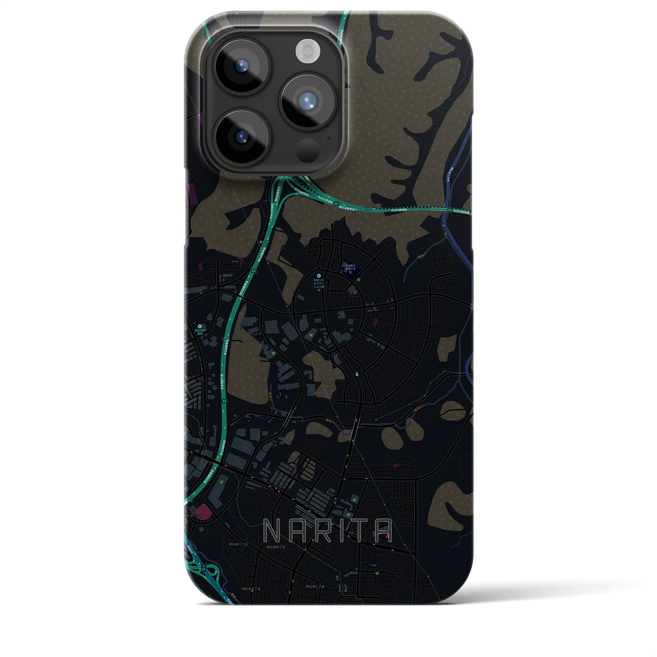 【成田(宮城県)】地図柄iPhoneケース(バックカバータイプ)