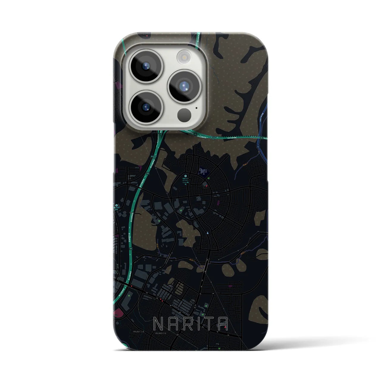 【成田(宮城県)】地図柄iPhoneケース(バックカバータイプ)
